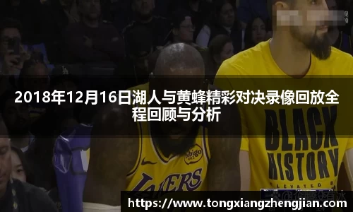 2018年12月16日湖人与黄蜂精彩对决录像回放全程回顾与分析