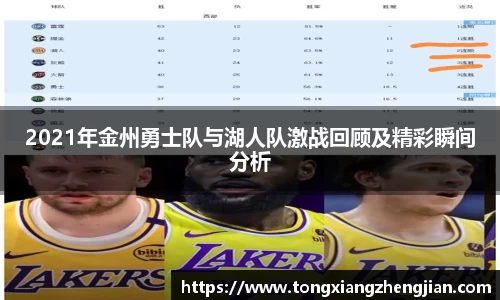 2021年金州勇士队与湖人队激战回顾及精彩瞬间分析